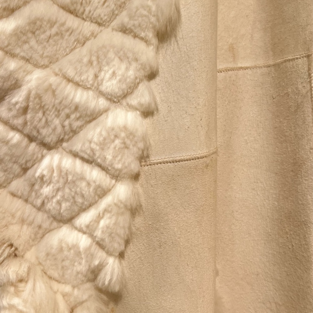 Midi Rabbit fur coat - Picture 2 of 9